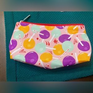 NWOT Clinique Cosmetic Bag Lollipop Pink Makeup Toiletry Pouch Spring 2023